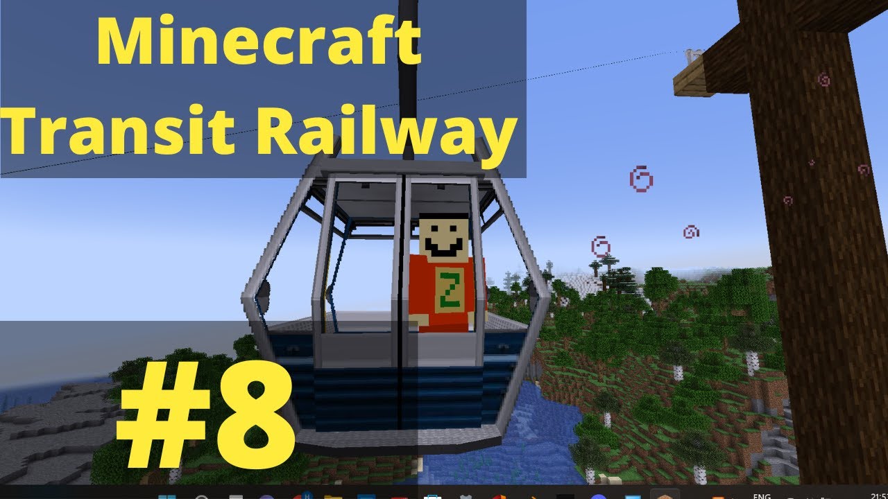 How to make cable cars in Minecraft! (#mods)