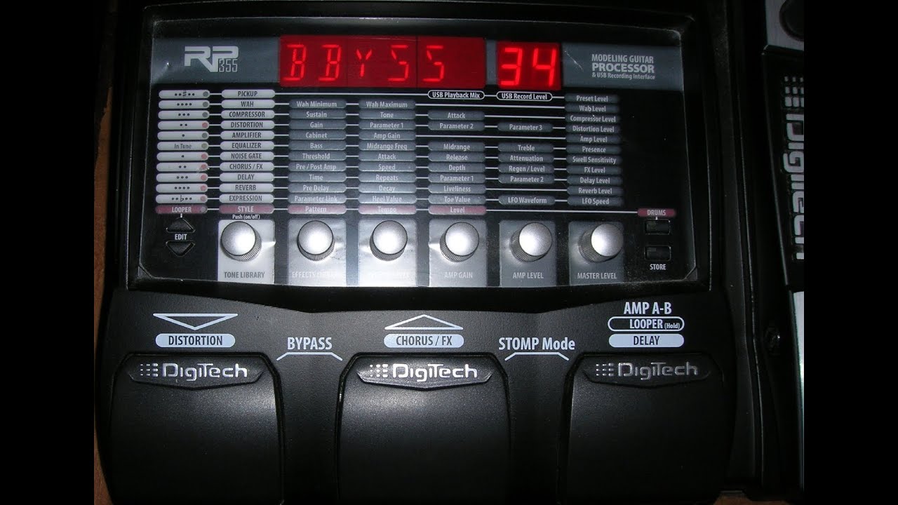 How to Edit and Use a DigiTech Rp-355 Drum Setting Demo