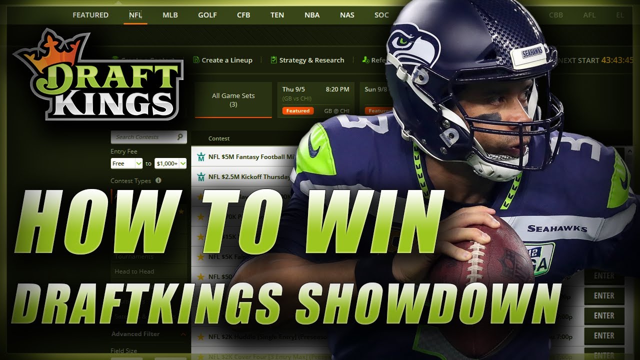 HOW TO WIN ON DRAFTKINGS NFL SHOWDOWN: LINEUP BUILDING TIPS
