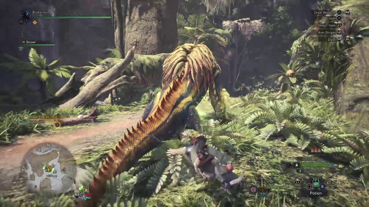 Monster Hunter: World (Beta) - Great Jagras (Beginner, Single Player)