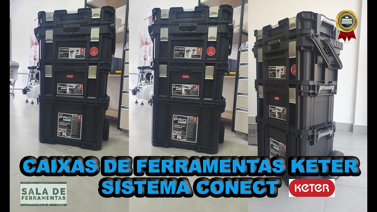 CAIXAS DE FERRAMENTAS KETER as melhores caixas de ferramentas eletricistas, marceneiros, montadores.