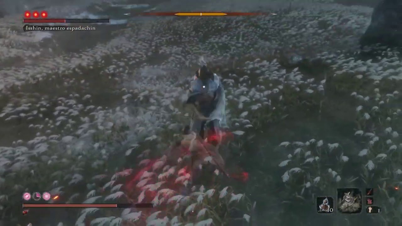 SEKIRO: Shadows Die Twice - Isshin, Maestro Espadach&iacute;n, Fase 1 - Isshin, The Sword Saint, Phase 1
