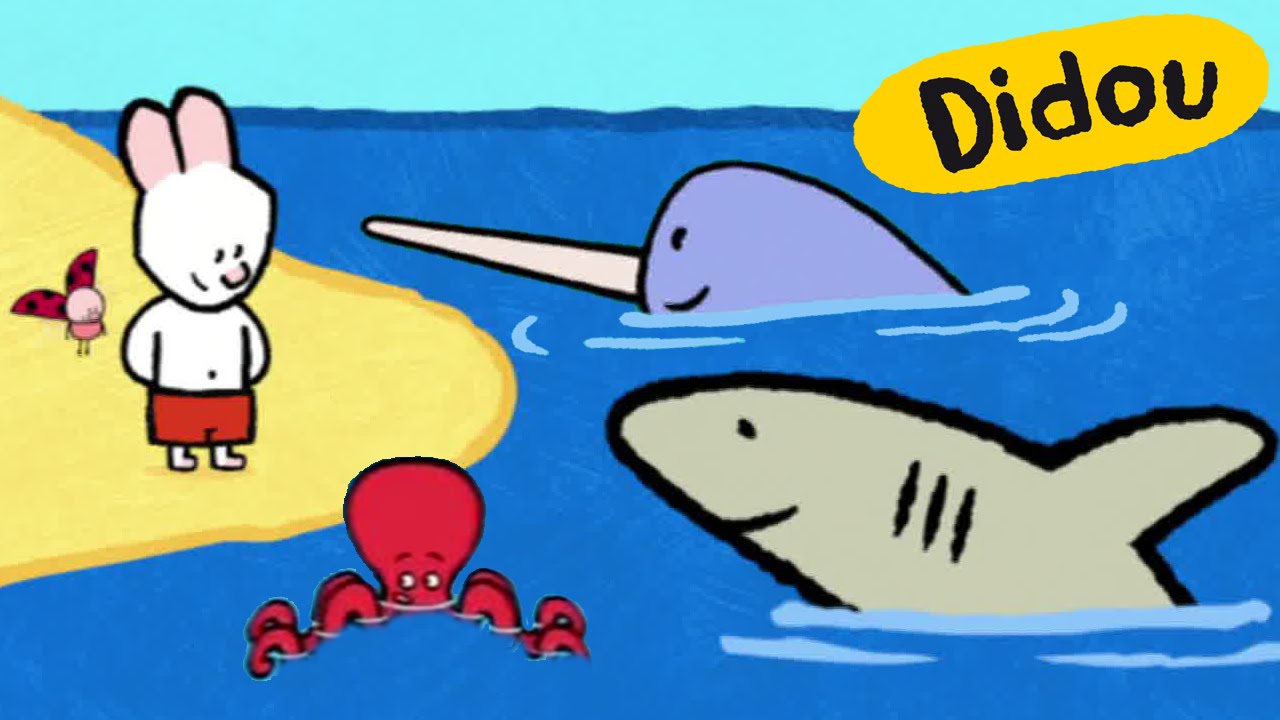 Didou dessine-moi un Requin, un Narval et une Pieuvre | Dessins animés pour les enfants