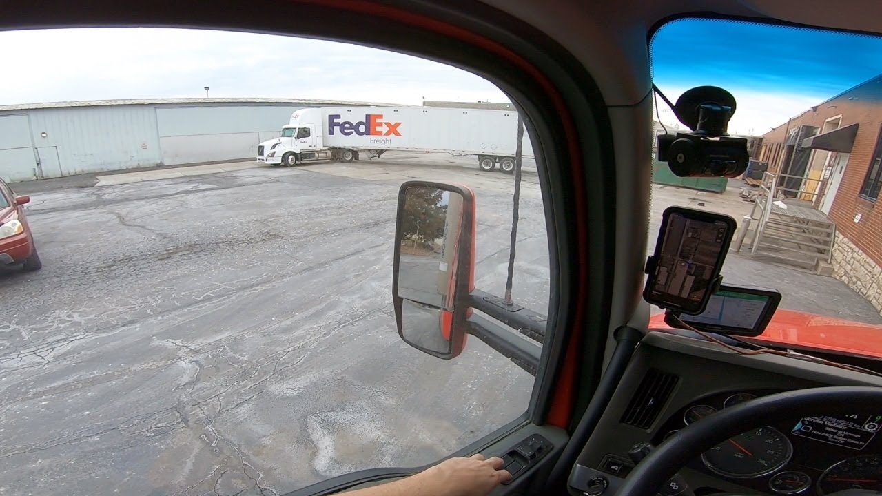 I had to back into this really tight dock.  Rookie Trucking Life.