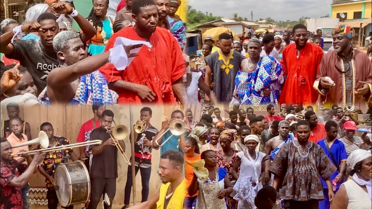 Nana Akyin installation as Ebusuapanyin 👑 🤴🏾 brass band 🥁 “Soloku” 🤩🥳🥰🤗