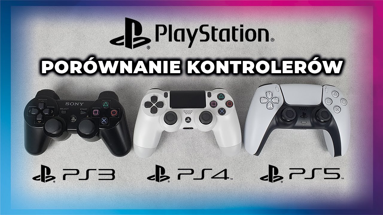 Controller Comparison/Porównanie Padów - PlayStation 5 DualSense vs DualShock 4 vs DualShock 3