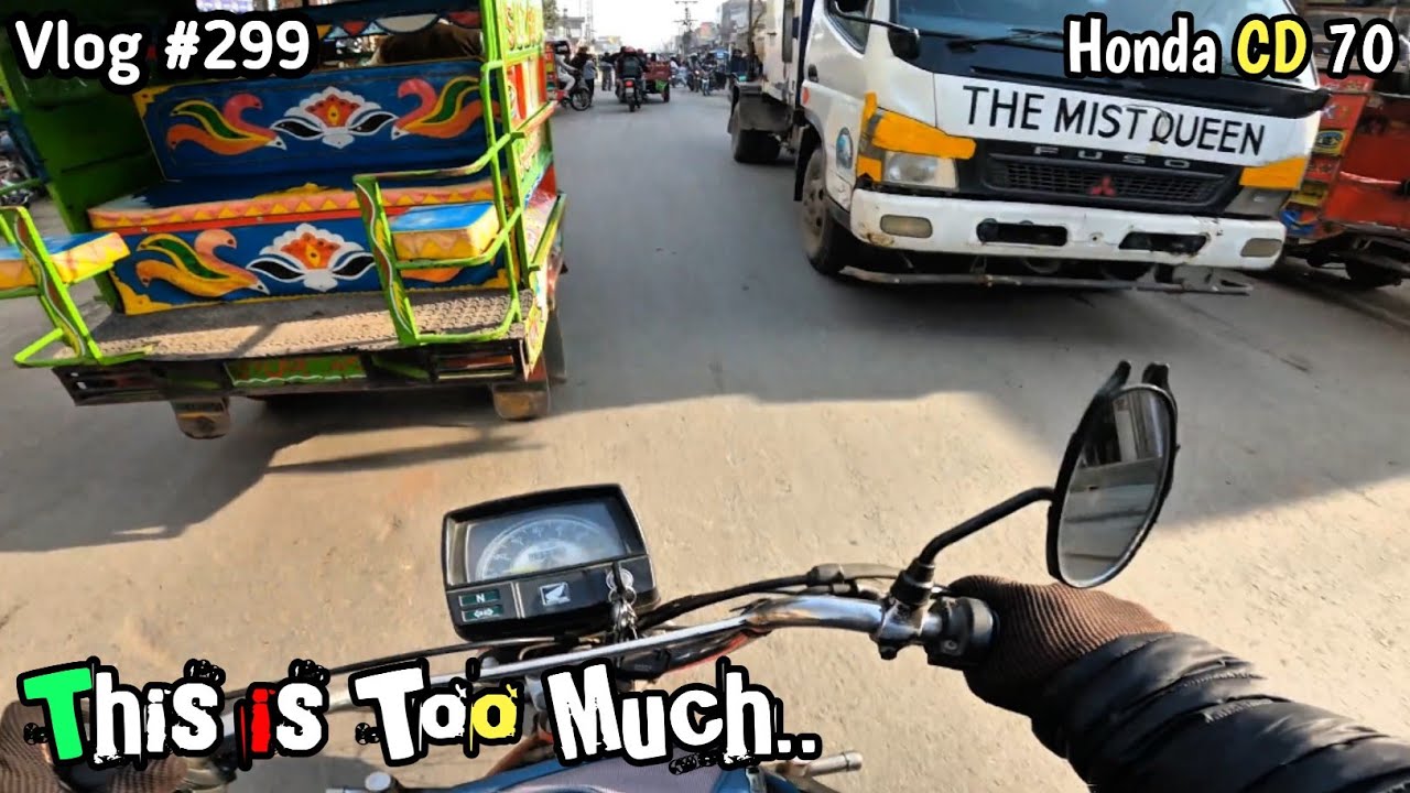 Traffic is Deadly || First Time in Manga Mandi || Honda CD 70.