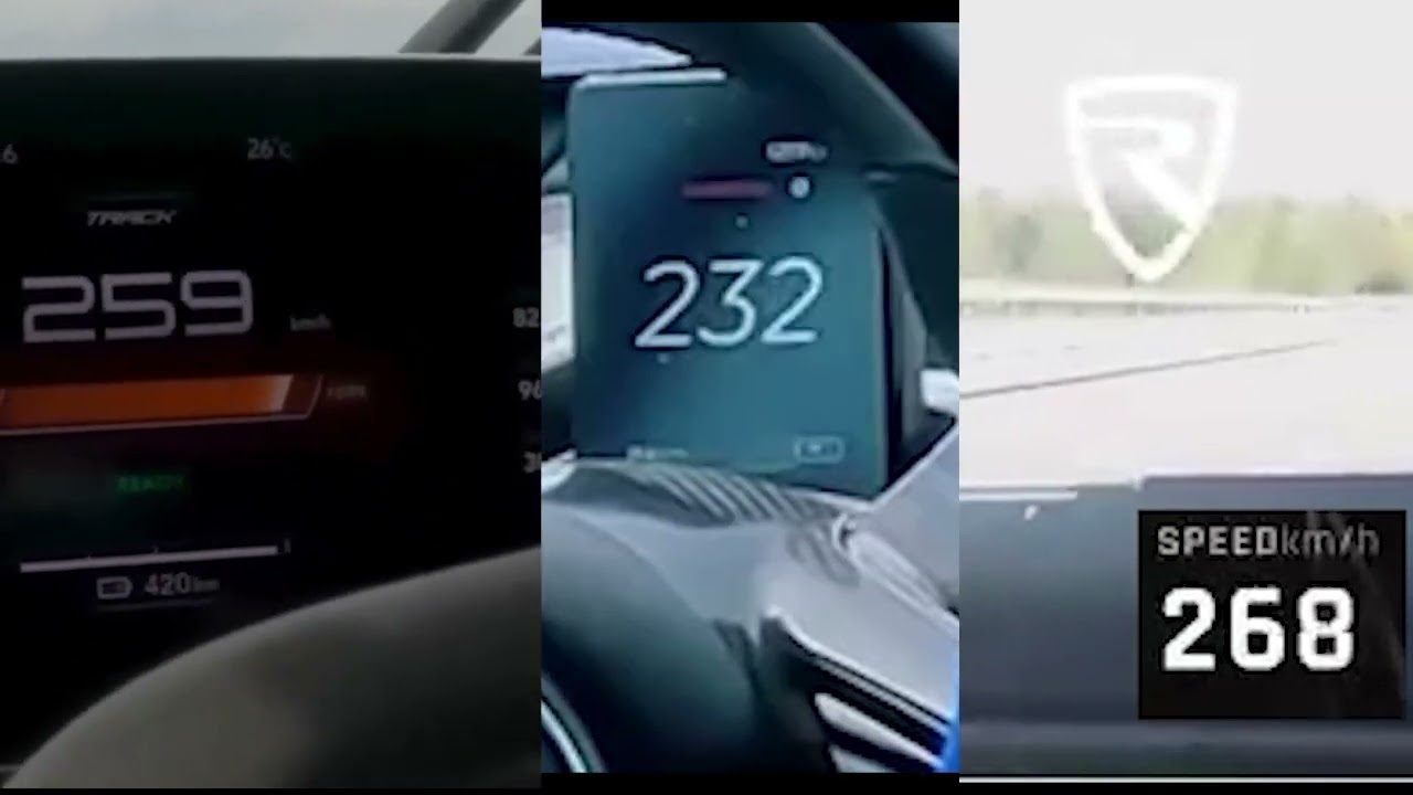 Lotus Evija VS Pininfarina Battista VS Rimac Nevera Acceleration Comparison