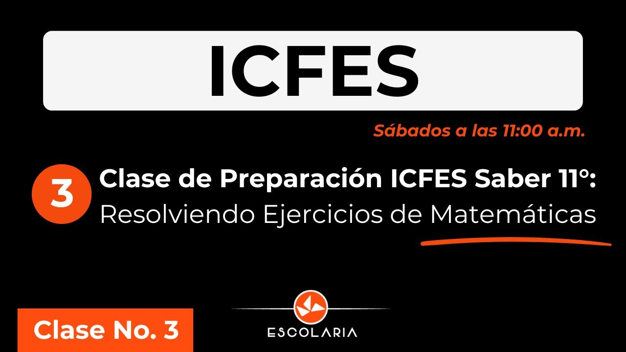 Clase No. 3 Preparación ICFES Saber 11°: Resolviendo Ejercicios de Matemáticas