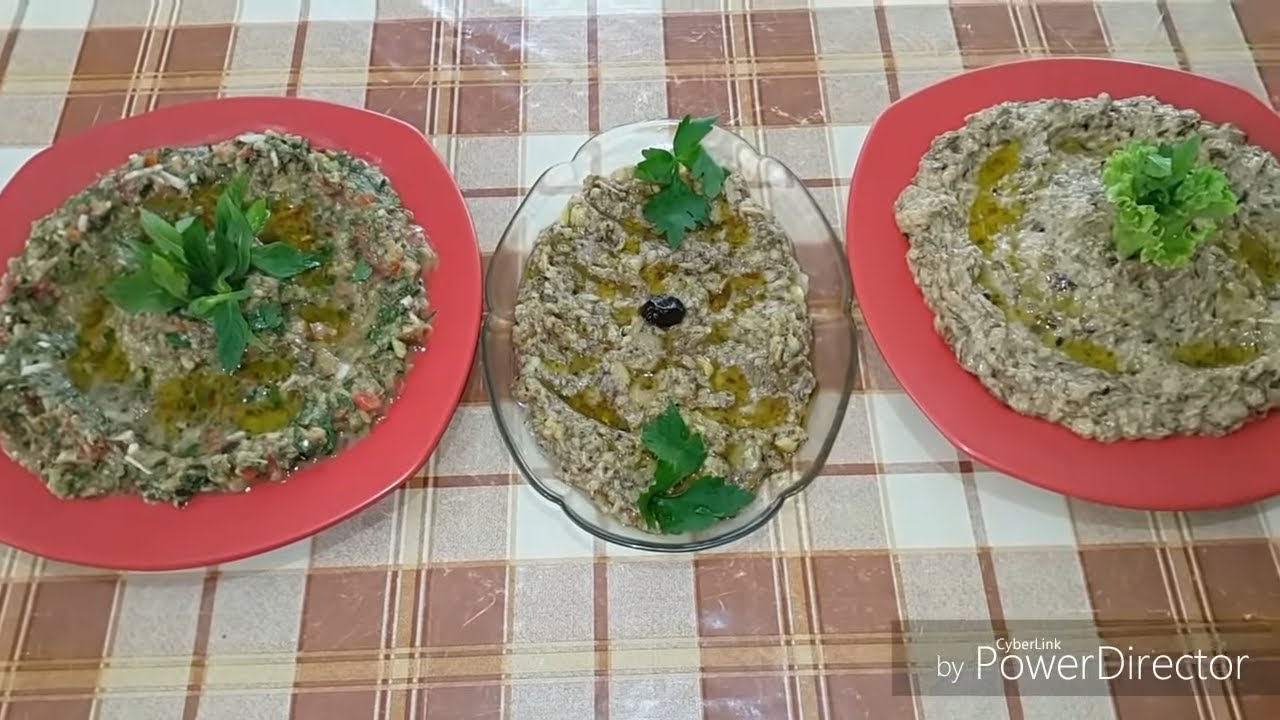 6 اصناف من متبل الباذنجان المشوي بي نكهات مميزة و بي طريقة سهلة و بسيطة