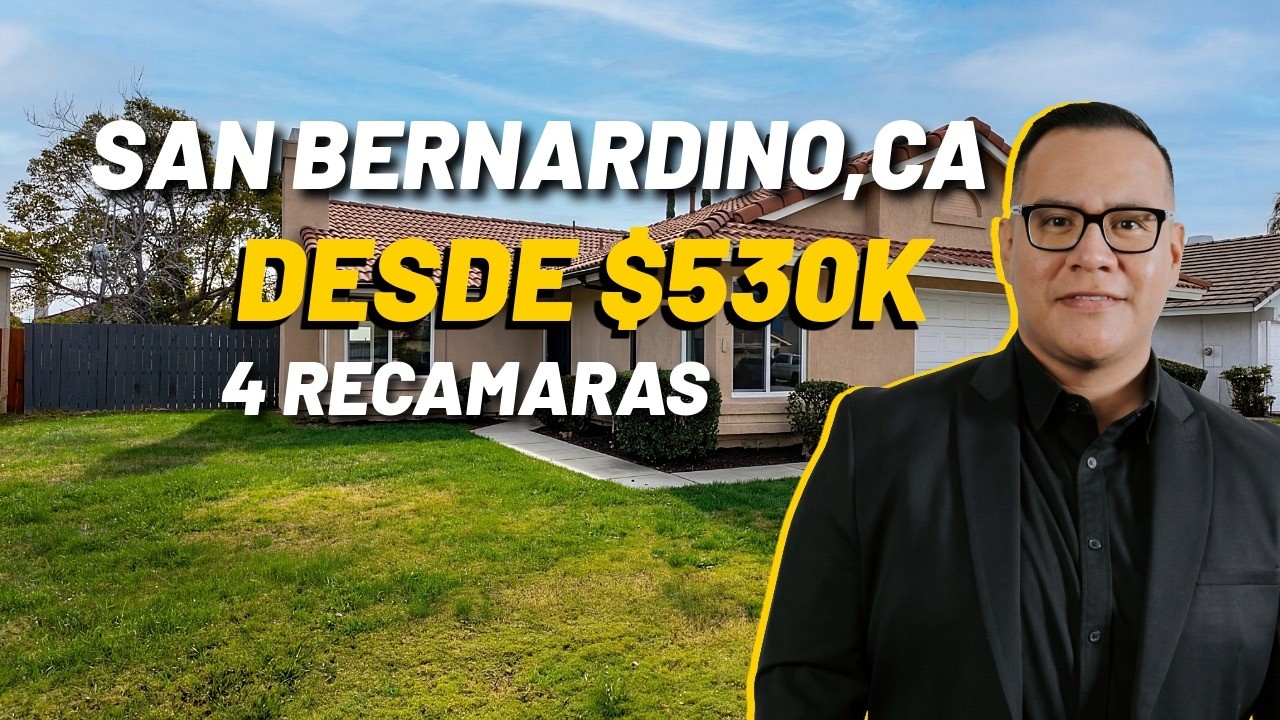 Casas en Venta en San Bernardino, CA: 5 Opciones desde $530K! (Tour 2026)