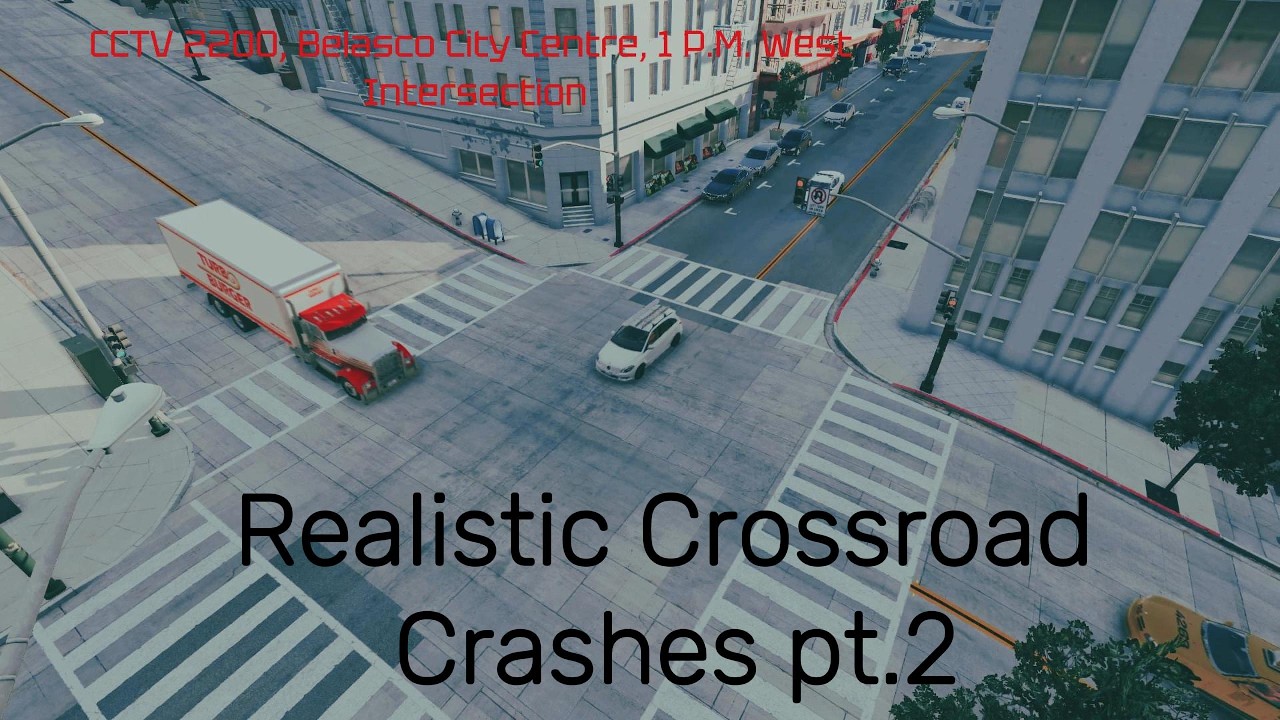 Realistic Crossroad Crashes pt.2 I BeamNG.drive #beamngdrive #realistic #crash #nocopyrightmusic