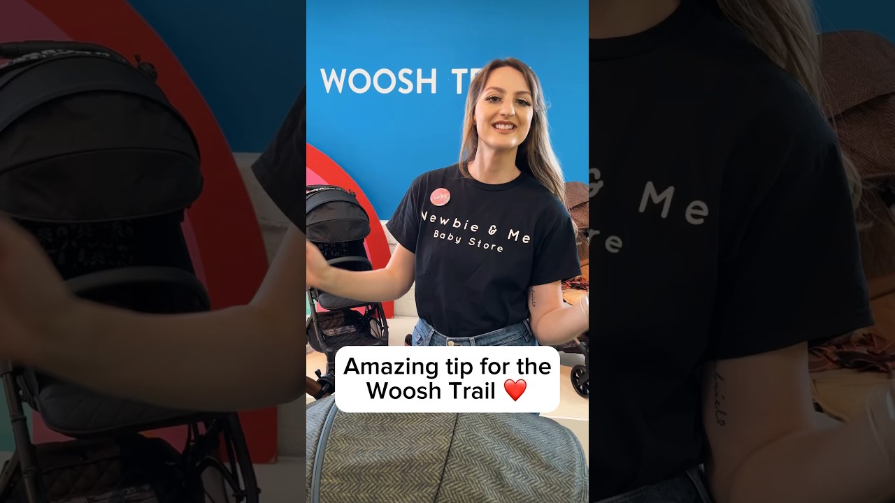 #ParentHack for Cosatto Woosh 3 owners! ✨ Free-stand your stroller with this handy leaver ❤️