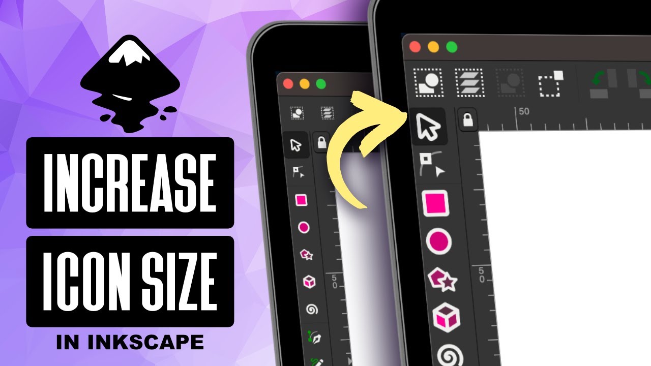 How To Increase The Icon Size In Inkscape | UI Settings