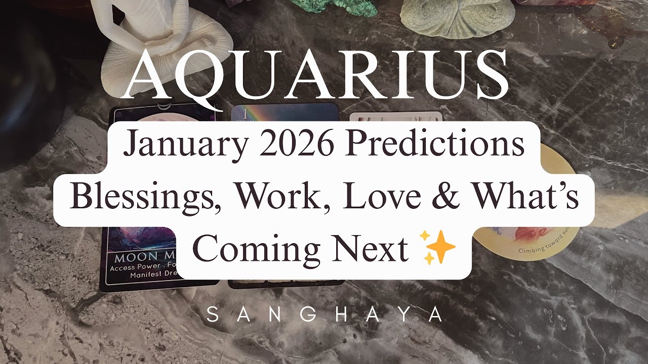 ♒️ ВОДОЛЕЙ — Прогнозы на январь 2026 года | Благословения, работа, любовь и что нас ждет впереди ✨