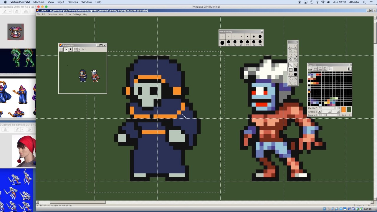 PIXEL ART TIME LAPSE #35 - Magician Character Animation