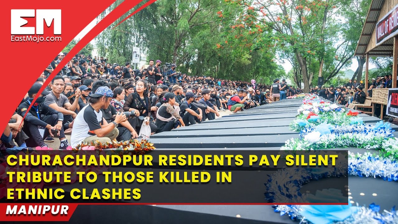 Manipur conflict: Silent march with 100 coffins to commemorate the dead in Churachandpur