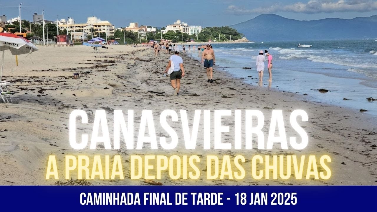 🌊🌇 Canasvieiras: Um Entardecer para Recomeçar – Caminhada Pós-Chuva em Floripa!