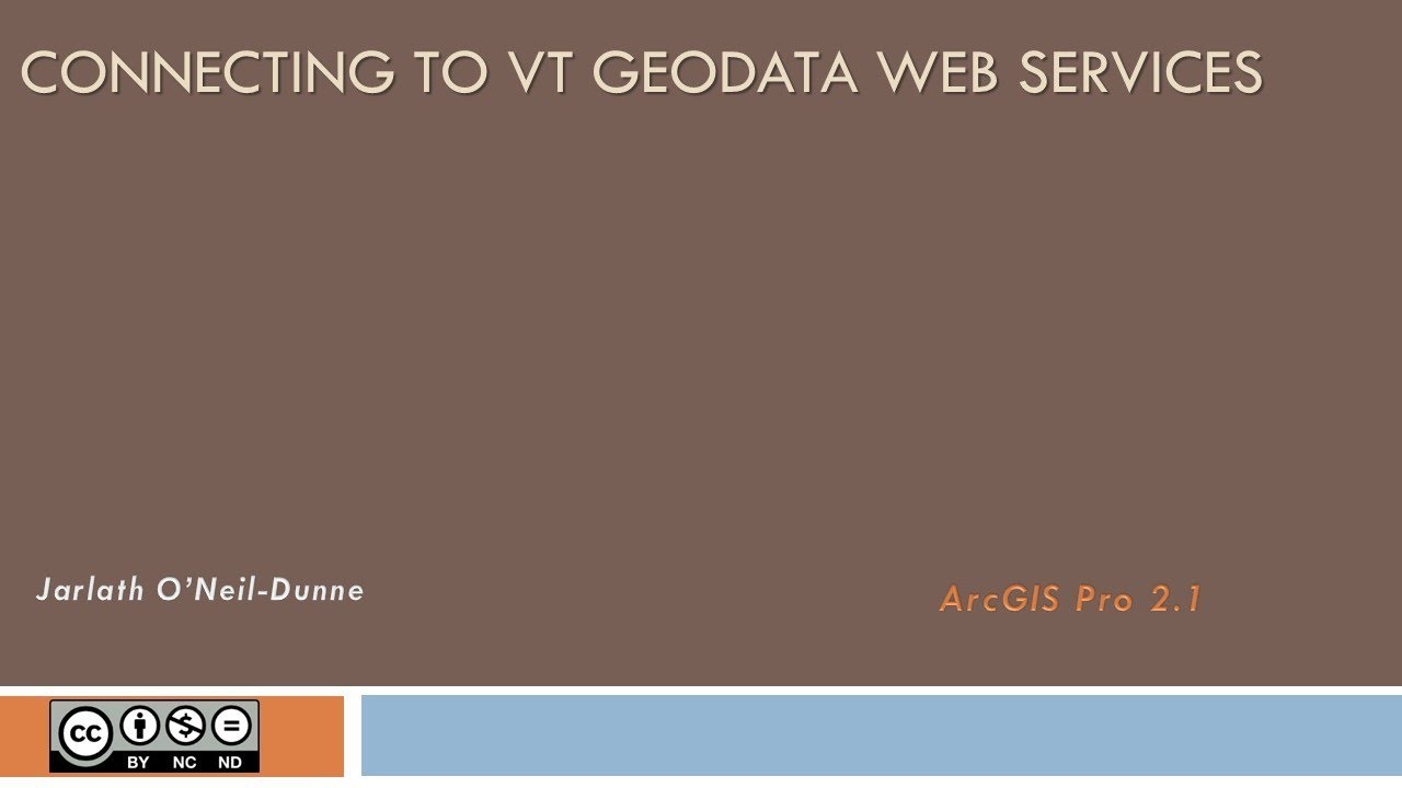 Connecting to VT Geodata Web Services