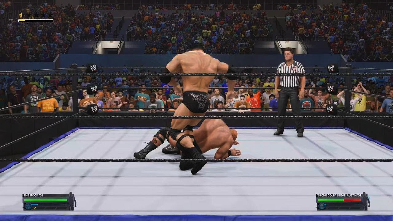 The Rock VS Stone Cold's Steve Austin Wrestlemania 17 WWE2K24