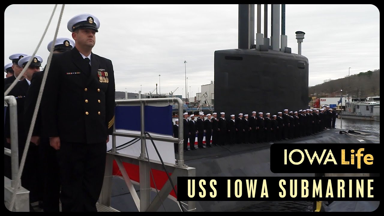 Ввод в эксплуатацию подводной лодки USS Iowa и обзор школы подводных лодок ВМС США | Iowa Life
