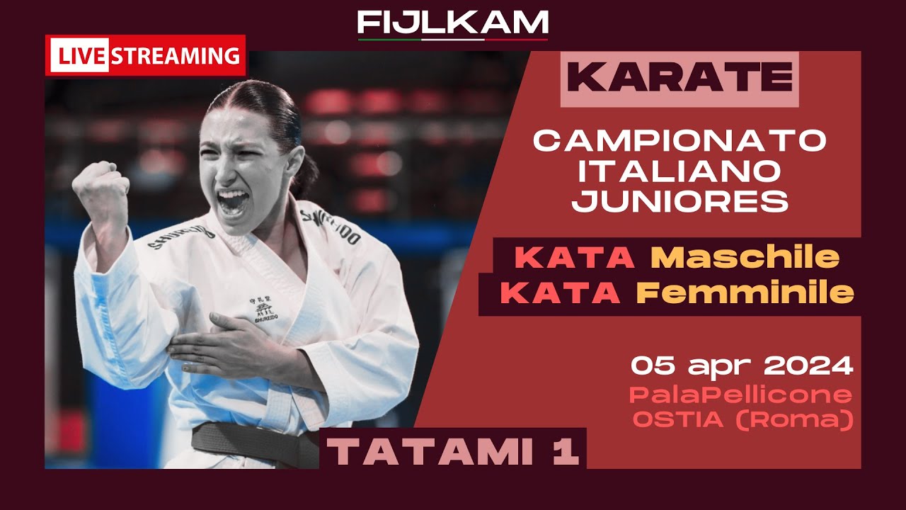 KARATE - Campionato Italiano Juniores 2024 - Day1 Kata - Tatami1