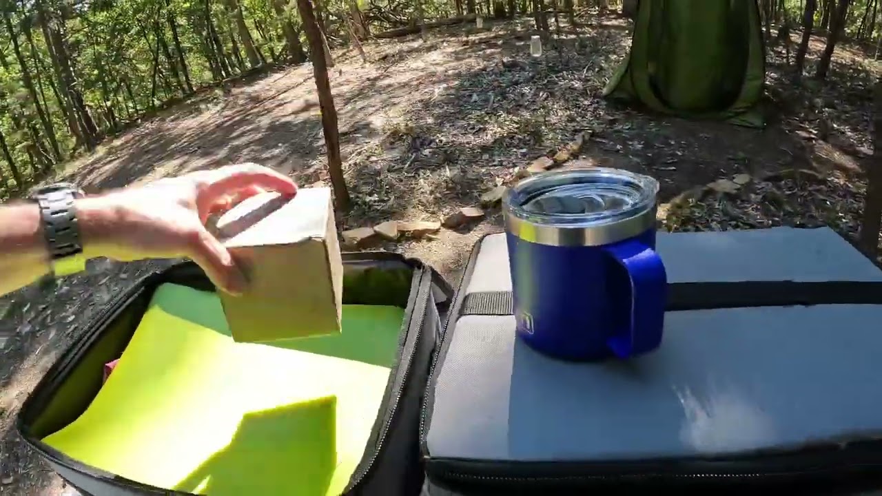 Camp Kitchen setup with Front Runner Flat Pack Storage Boxes