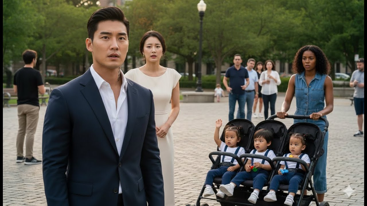 The Korean Mafia Boss Introduces His Fiancée —Then His Black Ex Appears With Triplets Calling ‘Daddy