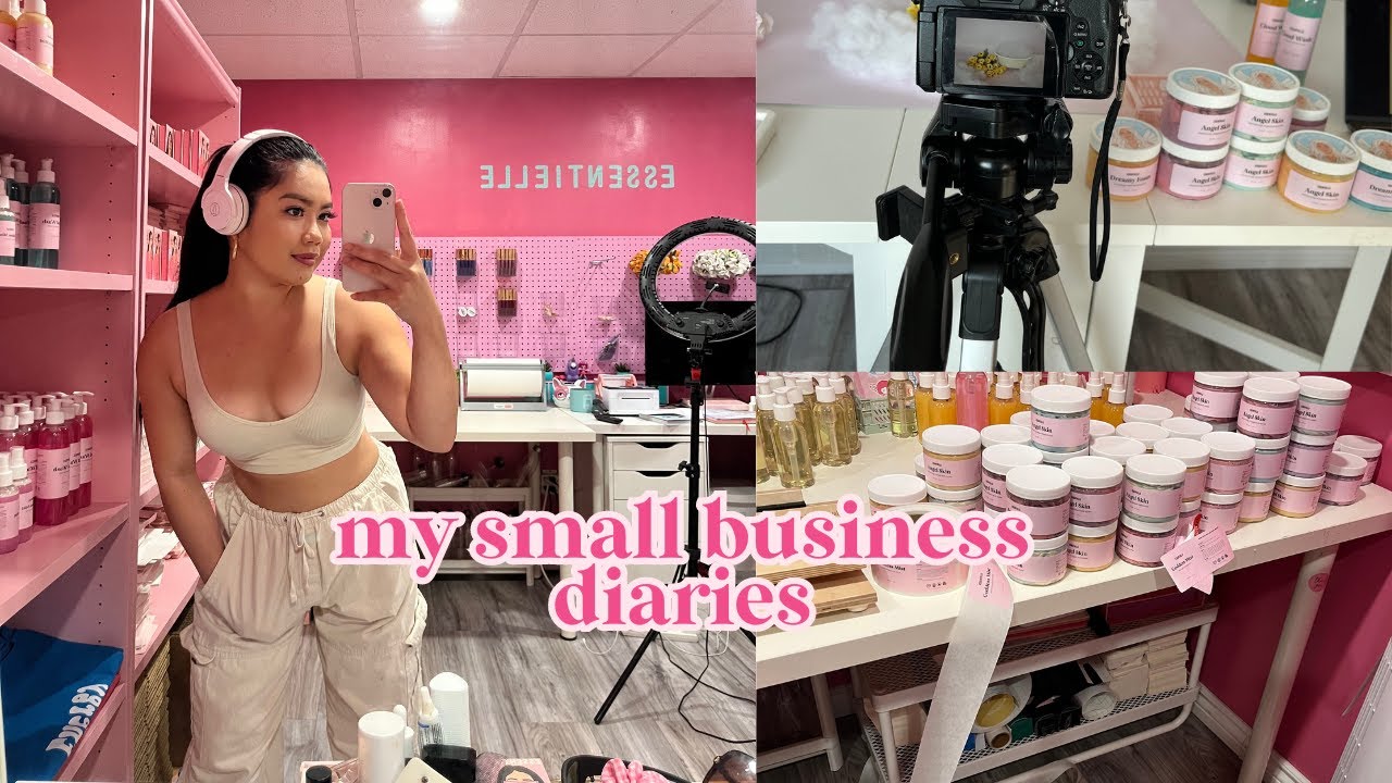 🧸 small business diary vlog part 2 🌸 restocking our heavenly body butters