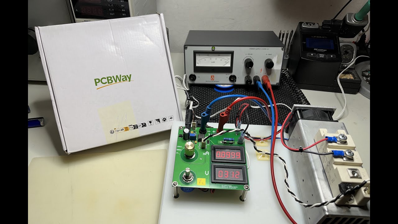 Simple 1000V 200W DC Electronic Load with High Voltage IGBTs and of the Shelf Panelmeters