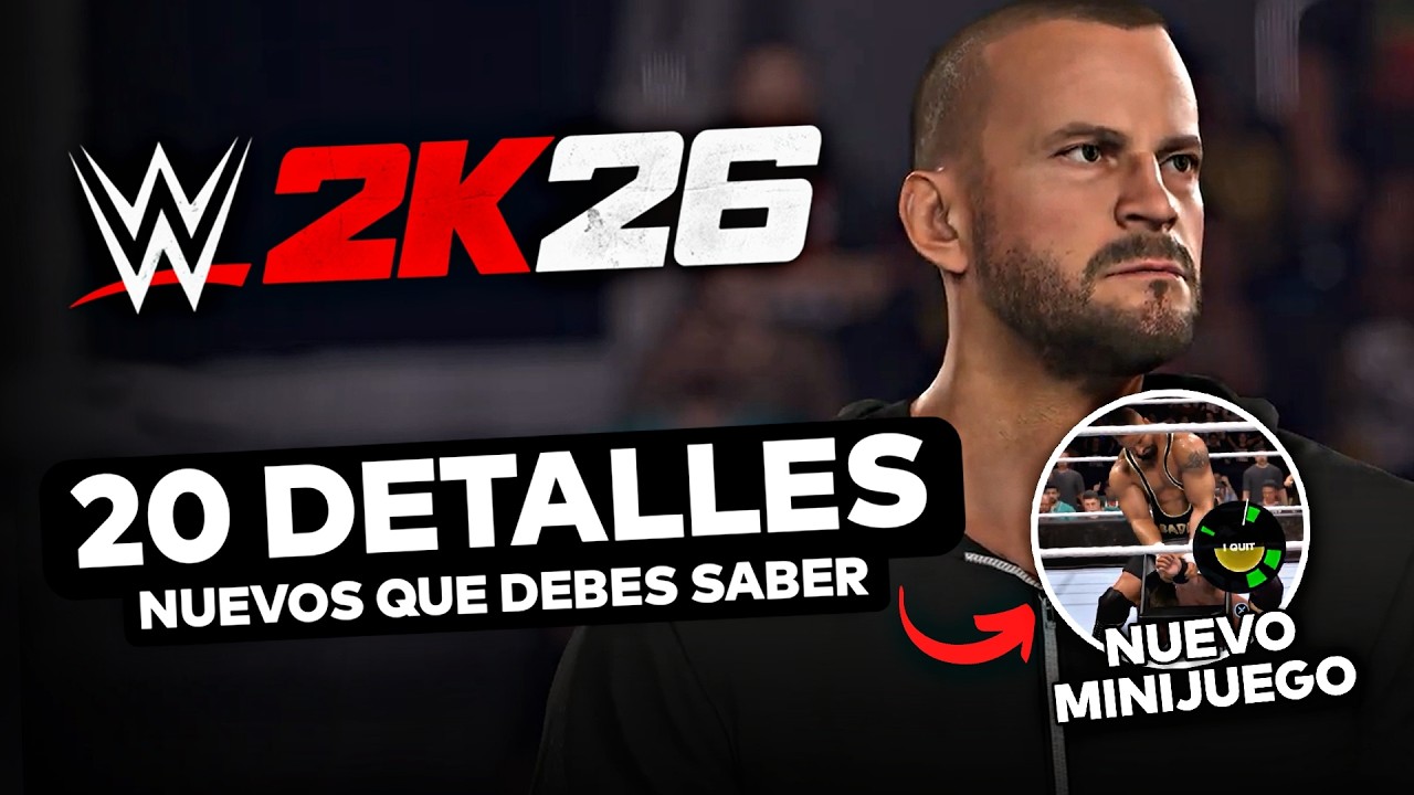 20 DETALLES NUEVOS sobre WWE 2K26 (Jugabilidad, Curiosidades, Ringside Pass, Roster y mas)