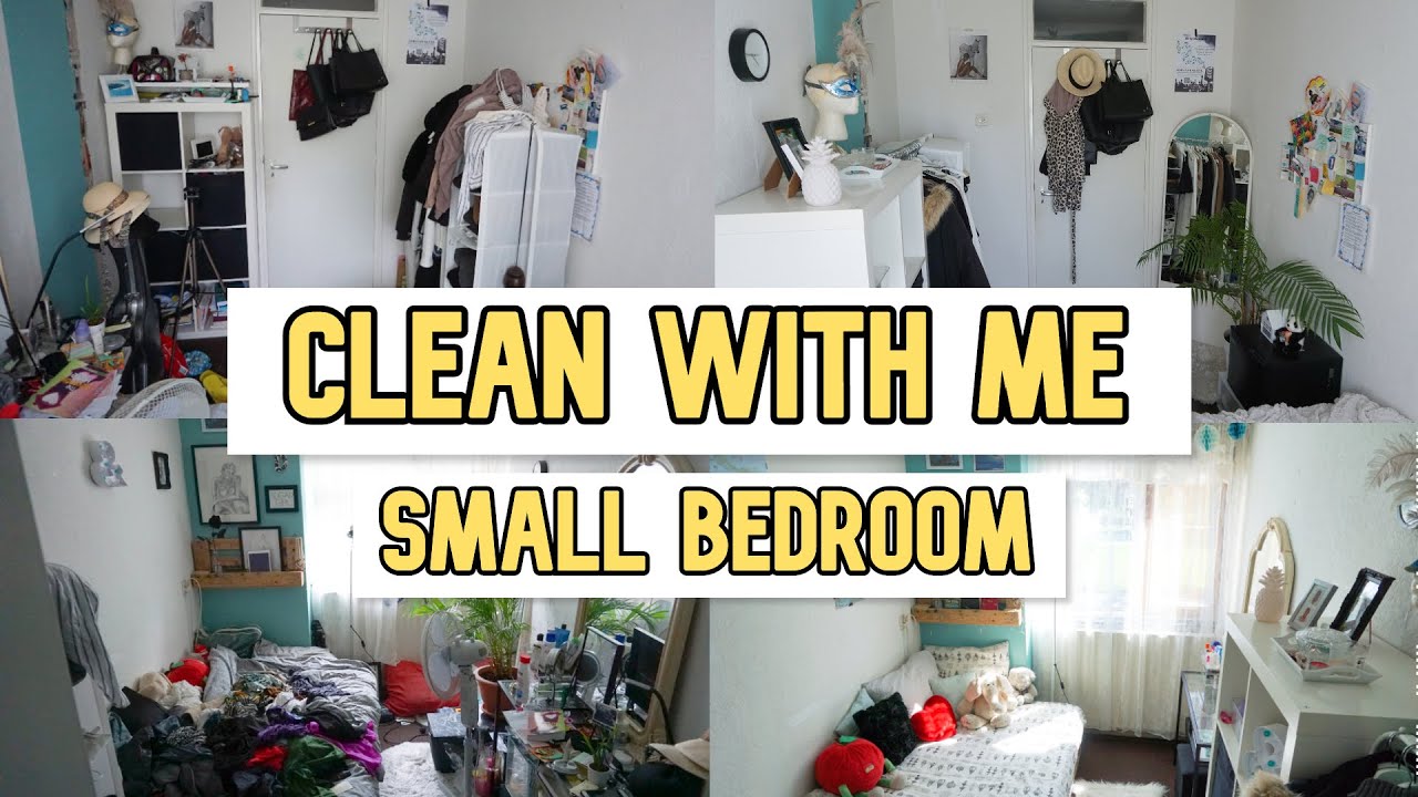 CLEAN WITH ME MESSY SMALL BEDROOM