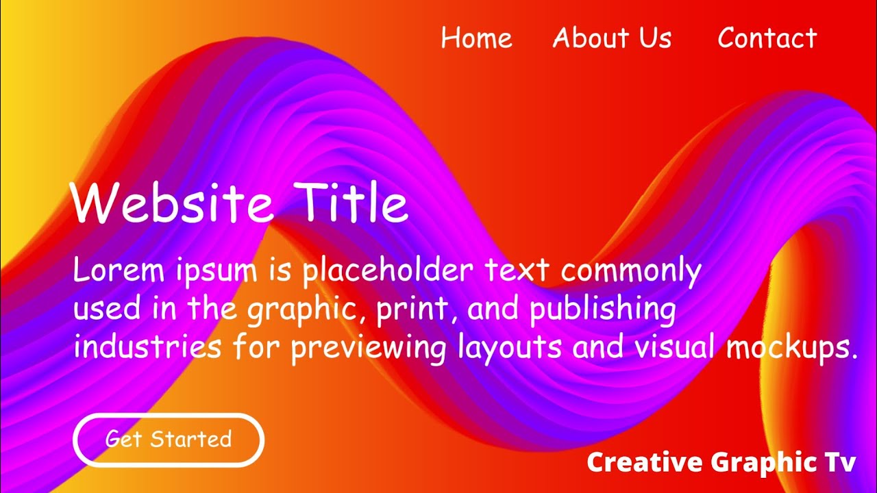 How To Create Colourful Liquify Website In Adobe illustrator #websitedesign #designweb