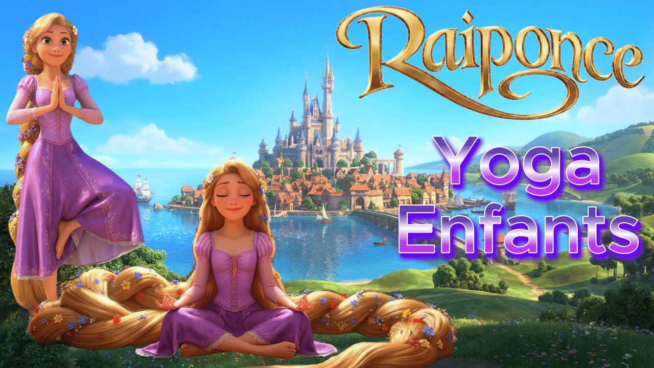 ✨ Yoga avec Raiponce | Réalise tes Rêves et Brille! 💜 | Yoga Pour Enfants 🤸 #rapunzel