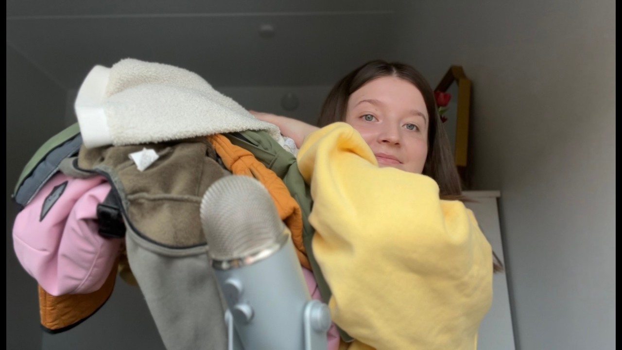 ASMR whispered ramble I showing you my italian greyhound's clothes