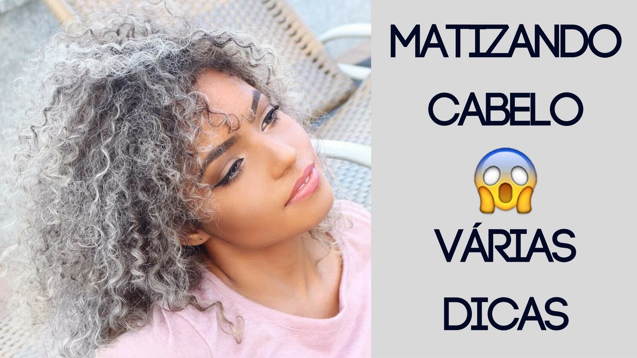 Matizando cabelo loiro/platinado cacheado😱 (Várias dicas) - Bruna Ramos