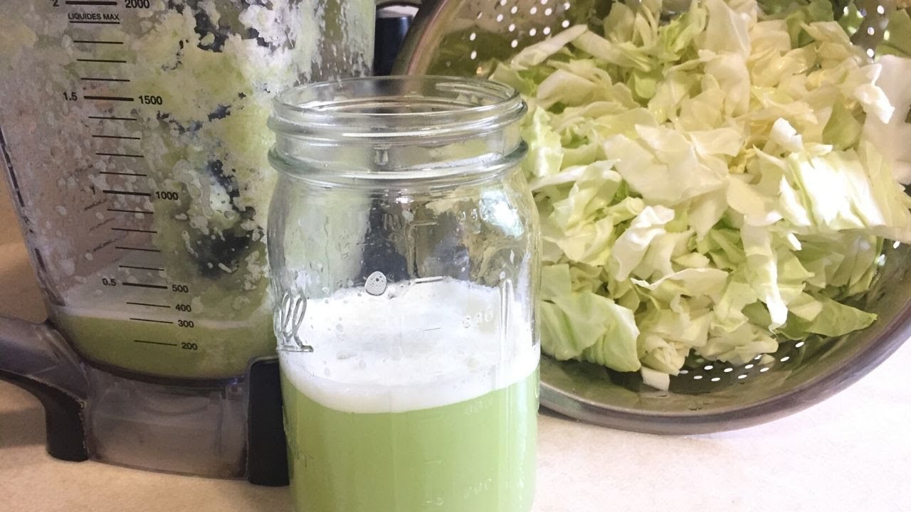 How to make cabbage juice for ulcers without a juicer