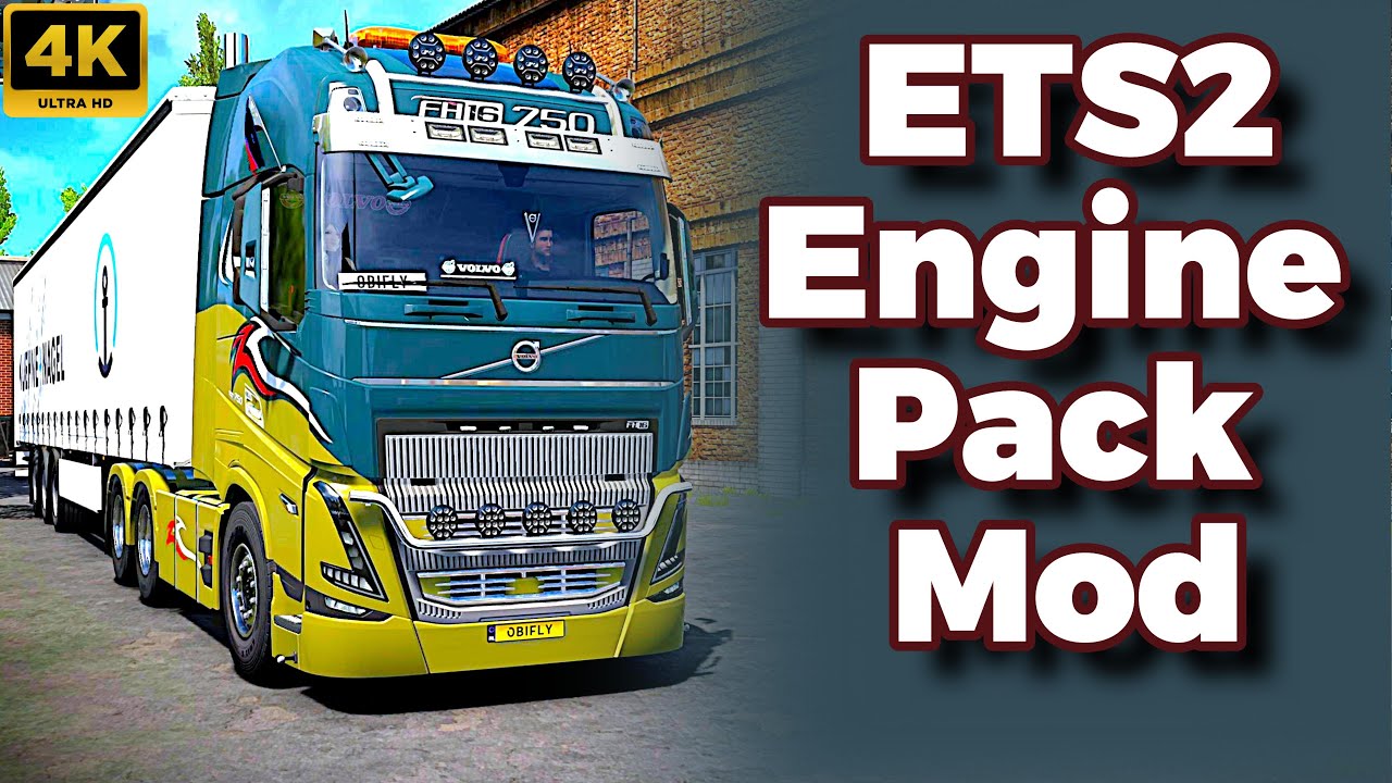 My Best Engine Pack and transmission mod with loud engine brake sound on ETS2