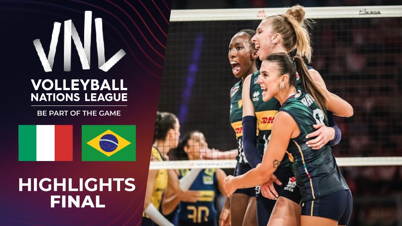 Italy 🇮🇹 vs Brazil 🇧🇷 | VNL 2025 Final Week 👑Championship Match |Women’s Volleyball Grand Final [4K]
