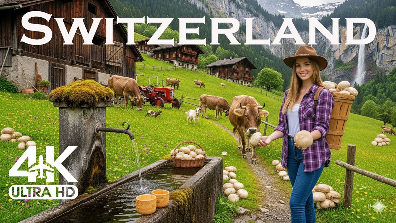 Explore life in the Swiss Alpine meadows| Pick mushrooms on the mountain -  The soul of food.