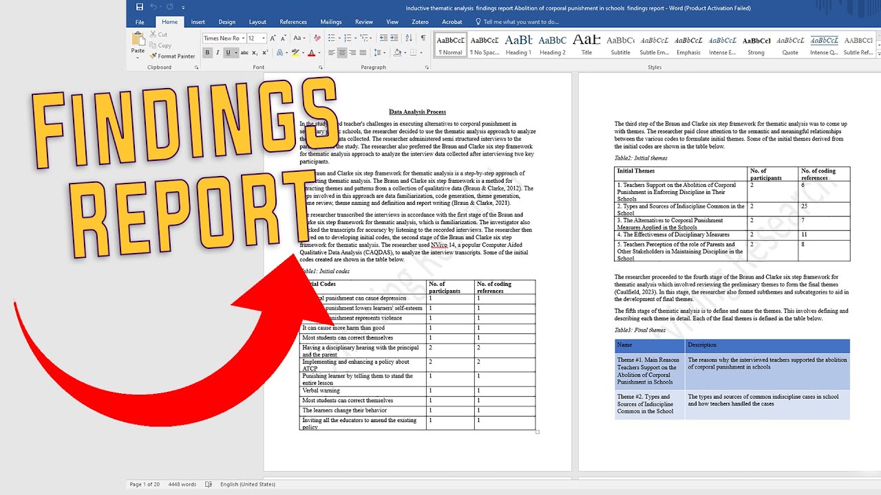 How to Write & Present Your Findings After Thematic Analysis in MAXQDA