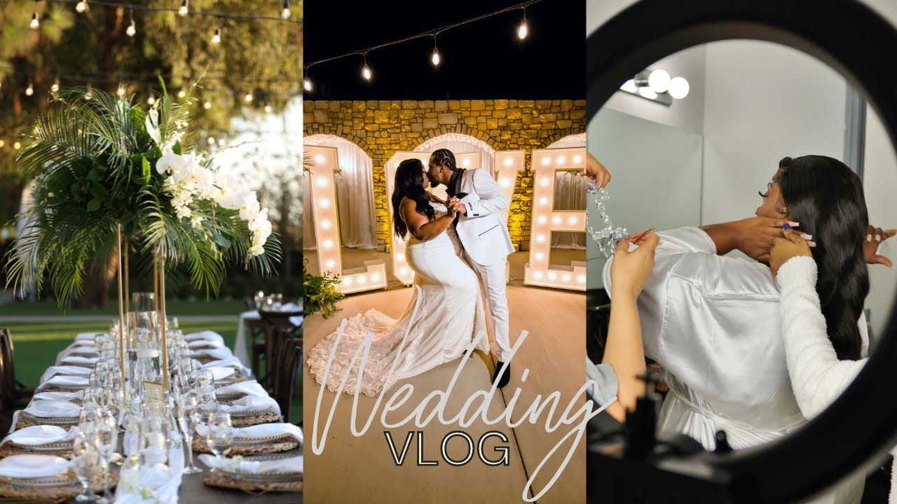 WEDDING VLOG! 👰🏾‍♀️💍BTS of my wedding day, REAL LIFE 90 Day Finance | Venue DISAPPOINTENTS 😫 & more!