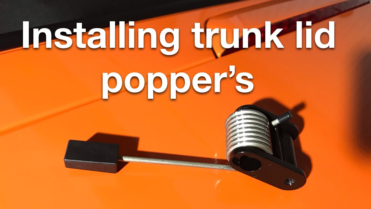 Installing trunk lid popper&rsquo;s on Mazda mx5 nd by Albert cars.