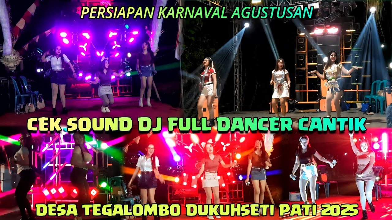 KARNAVAL PERSIAPAN AGUSTUSAN DIRAMAIKAN DANCER CANTIK DESA TEGALOMBO DUKUHSETI PATI 2025