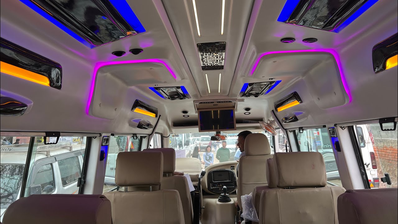 12 Seater maharaja tempo traveller looks and facilities