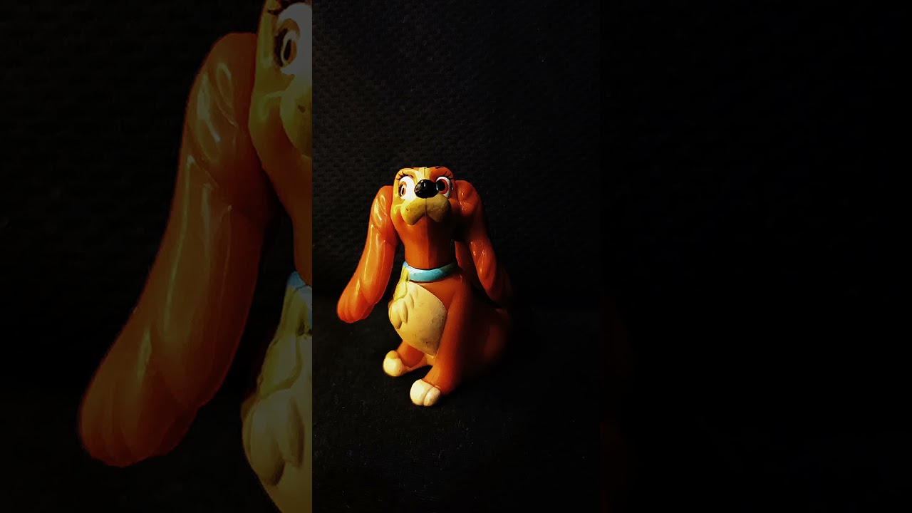 crazy disney lady and the tramp : lady. nice detail mini toy figure