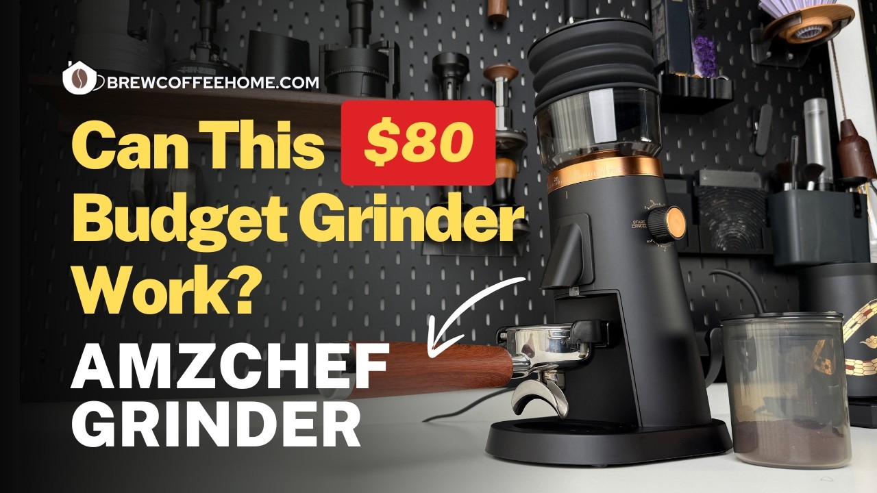 Обзор кофемолки AMZCHEF — подойдет ли эта бюджетная кофемолка? #amzchef #coffeegrinder