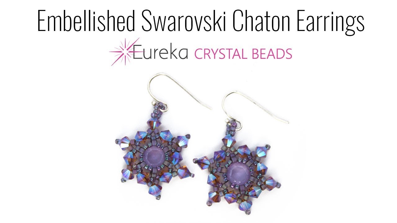 Embellished Swarovski Chaton Earrings