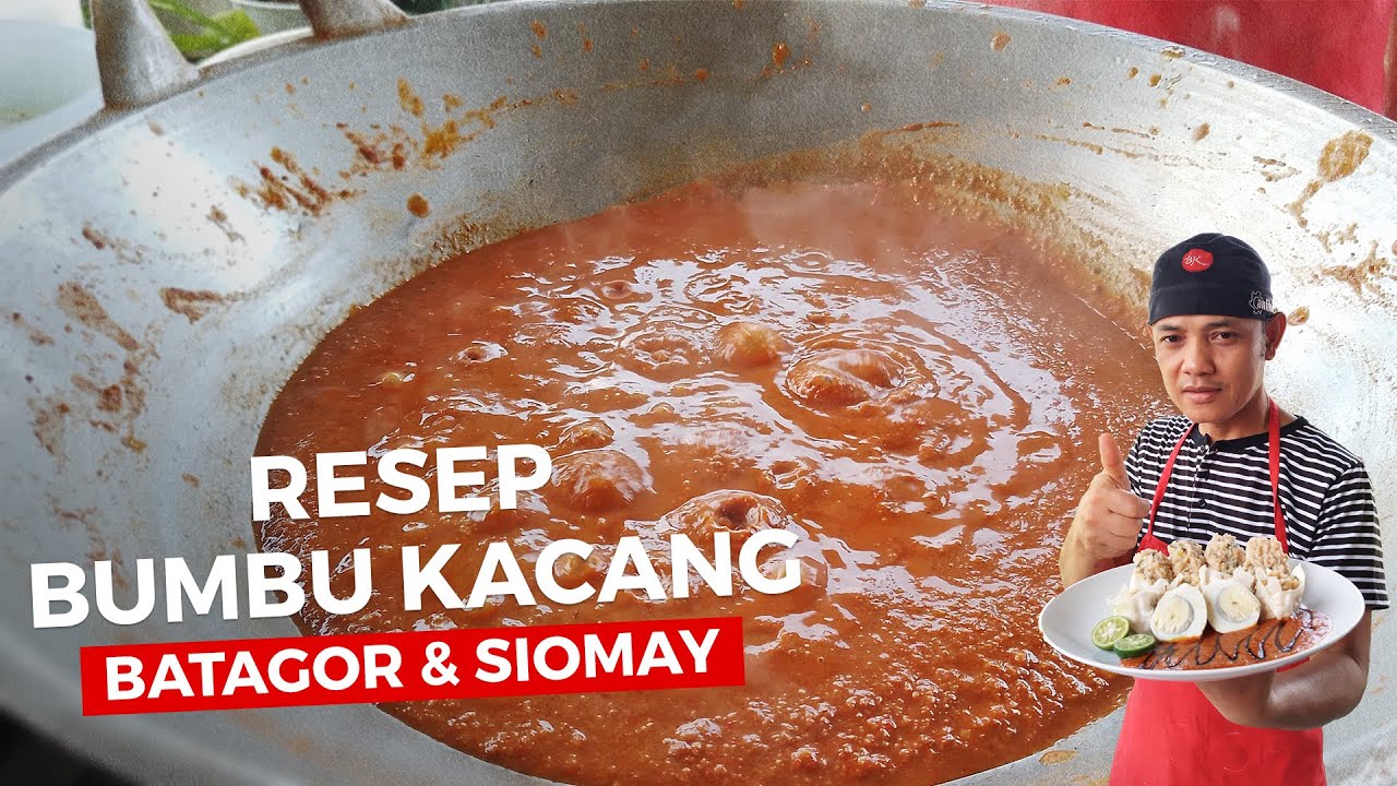 INI CARANYA !!! MEMBUAT BUMBU KACANG YANG ENAK UNTUK SIOMAY DAN BATAGOR BANDUNG