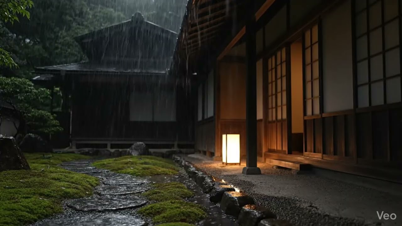Deep Rain ASMR for Sleep | Lonely Cabin in the Forest 17/3